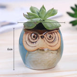 NordicOwl | Plantekrukke Skandinavisk - Mini Keramisk Design