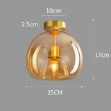 NordicShade | Loftslampe Skandinavisk - Røget Glas LED