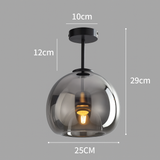 NordicShade | Loftslampe Skandinavisk - Røget Glas LED