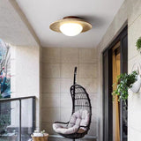 NordicStone | Loftlampe Minimalistisk - Travertin Rund LED 1-lys