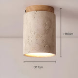NordicStone | Loftslampe Moderne - Travertin Cylinder LED