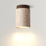 NordicStone | Loftslampe Moderne - Travertin Cylinder LED