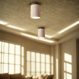 NordicStone | Loftslampe Moderne - Travertin Cylinder LED