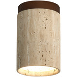 NordicStone | Loftslampe Moderne - Travertin Cylinder LED