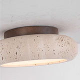 NordicStone | Loftslampe Skandinavisk - Rund LED Travertin