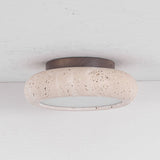 NordicStone | Loftslampe Skandinavisk - Rund LED Travertin