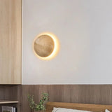 NordicStone | Væglampe Minimalistisk - LED Travertin Rund