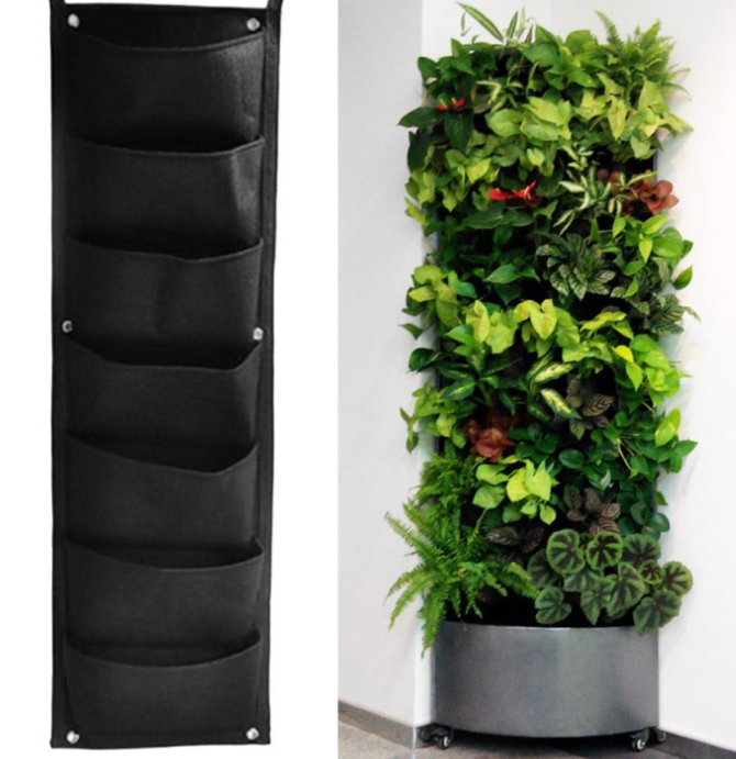 NordicWall | Vægplantekasse Industri - Vertikal Stof Design