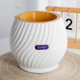NordicWave | Blomsterkrukke Skandinavisk - Riflet Keramik Design