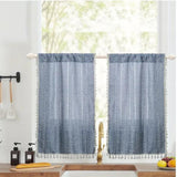 NordicWeave | Gardiner Vintage – Diskret Broderet Vaskbar Linnedlook