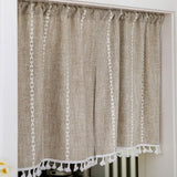 NordicWeave | Gardiner Vintage – Diskret Broderet Vaskbar Linnedlook