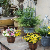 NordicWood | Plantekasse Vintage - Træ Bucket med Håndtag