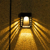 Nordicshield | Solcellelampe Moderne – LED Væglampe Gitter Design