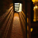 Nordicshield | Solcellelampe Moderne – LED Væglampe Gitter Design