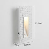 Nordisk Rammefri Rustfrit Stål Trappe LED Væglampe 1-Lys med Sensor