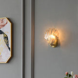 OceanGlow | Væglampe Vintage - Messing LED Glas