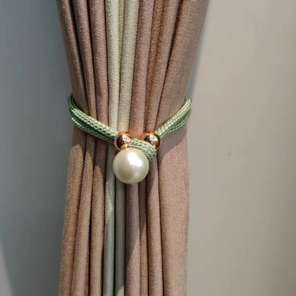 Pearluxe | Gardinbånd Skandinavisk - Perle Detalje