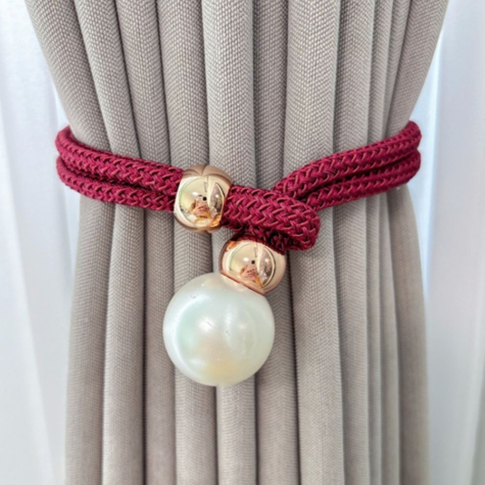 Pearluxe | Gardinbånd Skandinavisk - Perle Detalje