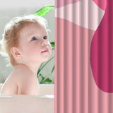 RoseWave | Badeforhæng Moderne - Abstrakt Design Vaskbar