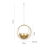 ScandiAura | Plantekasse Minimalistisk - Metal Bucket med Kæde