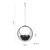 ScandiAura | Plantekasse Minimalistisk - Metal Bucket med Kæde