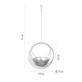 ScandiAura | Plantekasse Minimalistisk - Metal Bucket med Kæde