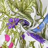 ScandiBloom | Badeforhæng Skandinavisk - Blomsterdesign Vaskbar