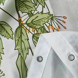 ScandiBloom | Badeforhæng Skandinavisk - Blomsterdesign Vaskbar
