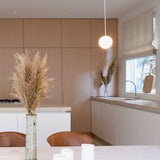 ScandiBright | Pendellampe Minimalistisk - Messing Globus Glas