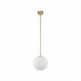 ScandiBright | Pendellampe Minimalistisk - Messing Globus Glas