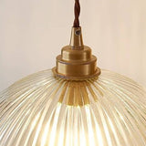 ScandiBright | Pendellampe Moderne – Ribbet Glas Kuppel