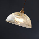 ScandiBright | Pendellampe Moderne – Ribbet Glas Kuppel