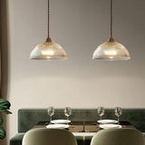 ScandiBright | Pendellampe Moderne – Ribbet Glas Kuppel