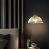 ScandiBright | Pendellampe Moderne – Ribbet Glas Kuppel