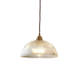 ScandiBright | Pendellampe Moderne – Ribbet Glas Kuppel