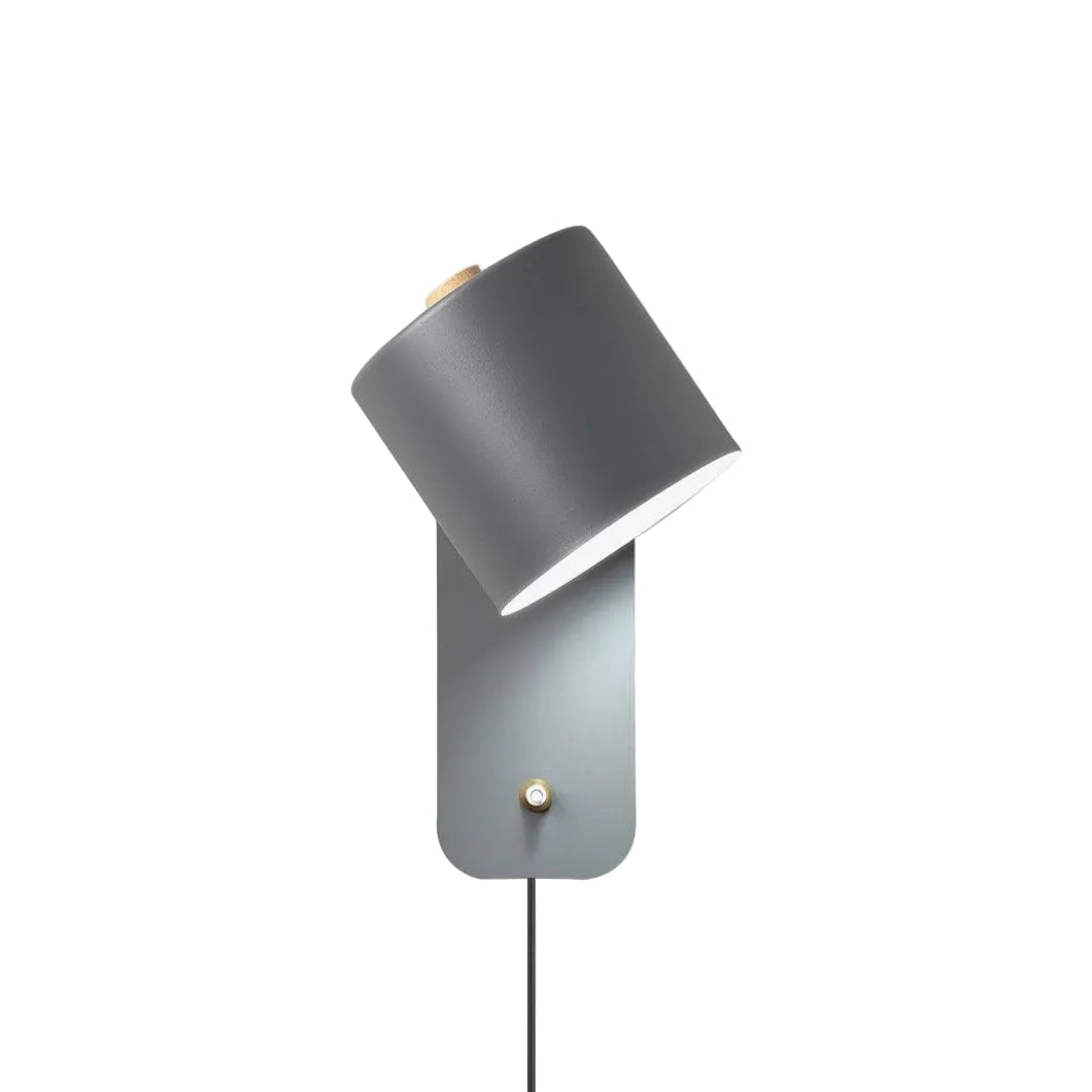 ScandiBright | Væglampe Minimalistisk - Rotérbar Cylinder Med Stik