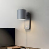 ScandiBright | Væglampe Minimalistisk - Rotérbar Cylinder Med Stik
