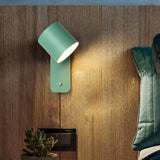 ScandiBright | Væglampe Minimalistisk - Rotérbar Cylinder Med Stik