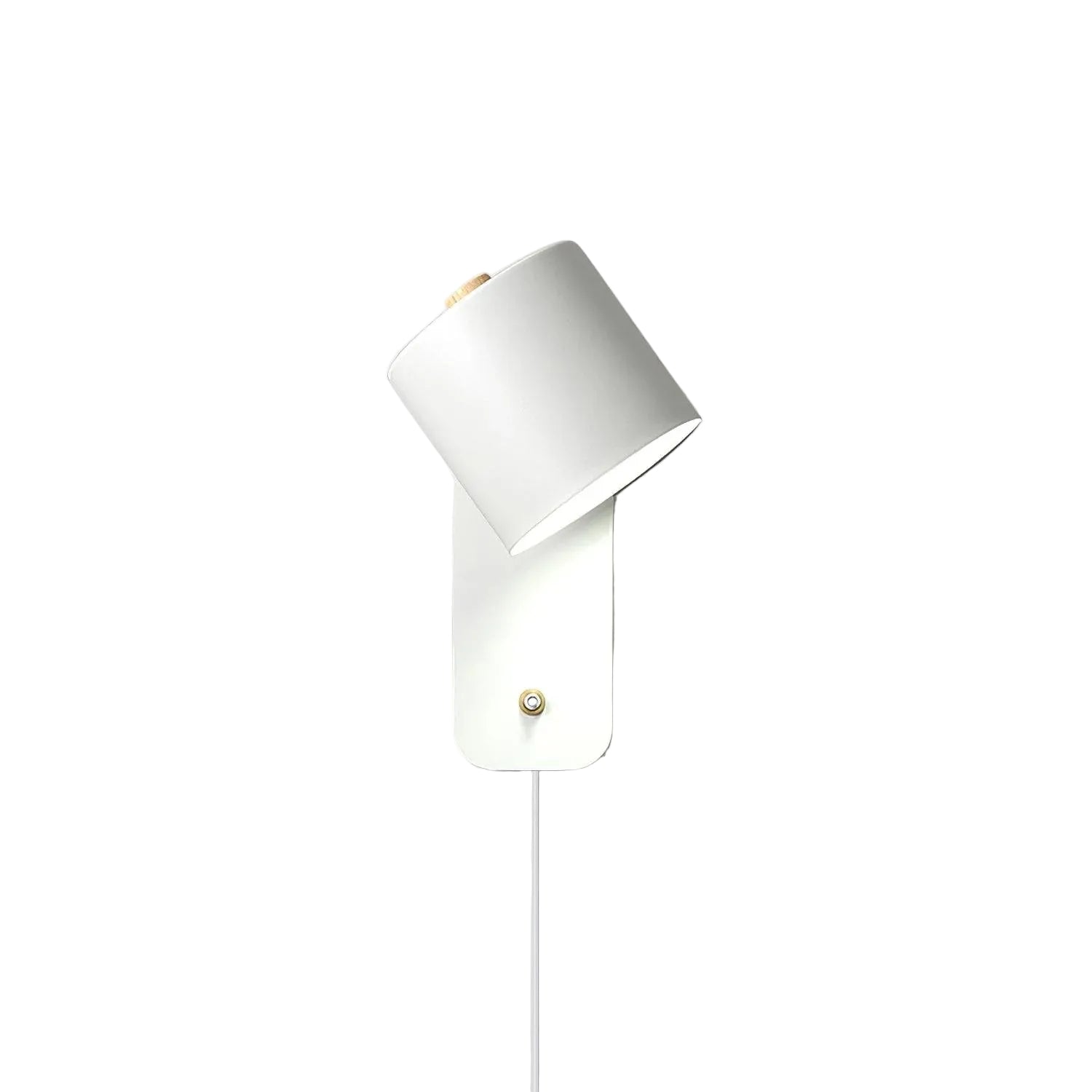 ScandiBright | Væglampe Minimalistisk - Rotérbar Cylinder Med Stik