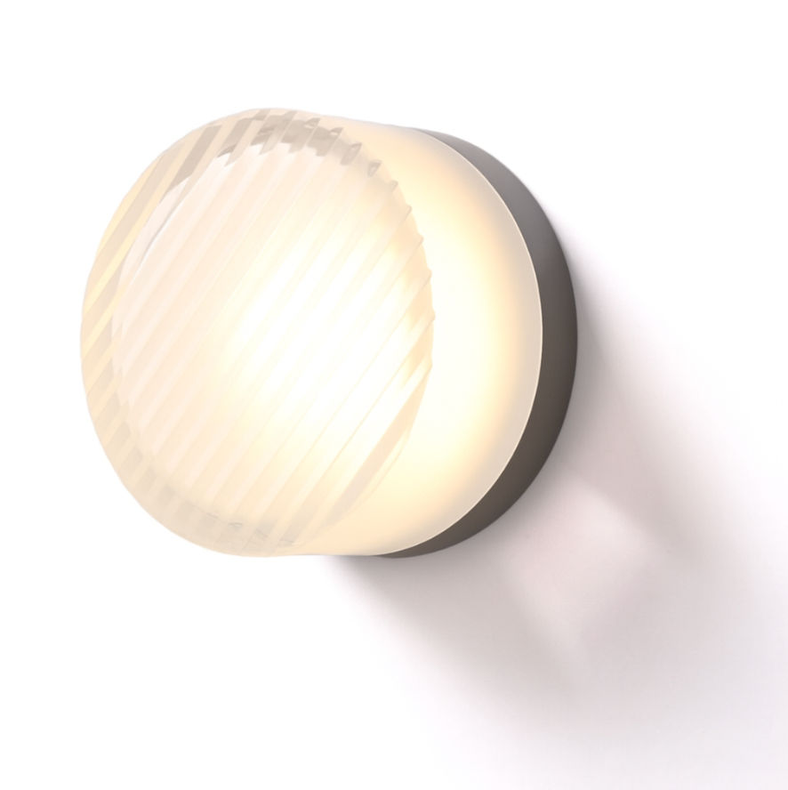 ScandiBright | Væglampe Moderne – Rund Glas LED