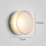 ScandiBright | Væglampe Moderne – Rund Glas LED