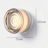 ScandiBright | Væglampe Moderne – Rund Glas LED