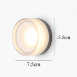 ScandiBright | Væglampe Moderne – Rund Glas LED