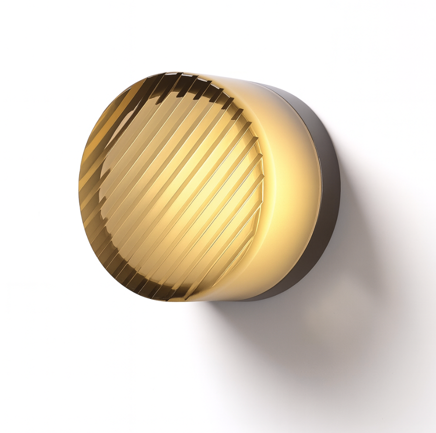 ScandiBright | Væglampe Moderne – Rund Glas LED