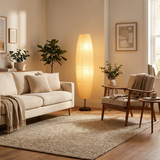 ScandiGlow | Gulvlampe Skandinavisk - Rispapir LED 2-lys