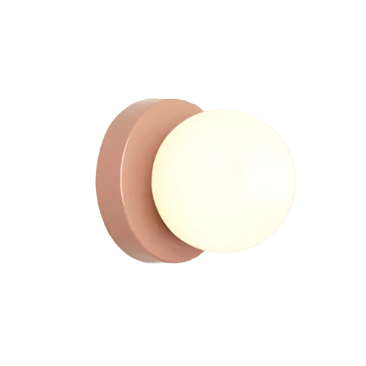 ScandiGlow | Væglampe Skandinavisk - Glas Globe LED 1-Lys