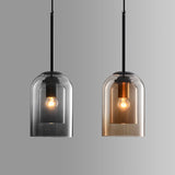 ScandiLume | Loftslampe Minimalistisk - Røget Glas LED