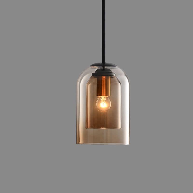 ScandiLume | Loftslampe Minimalistisk - Røget Glas LED