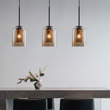 ScandiLume | Loftslampe Minimalistisk - Røget Glas LED