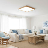 ScandiLux | Loftslampe Moderne - Rund Træ LED Flush Mount